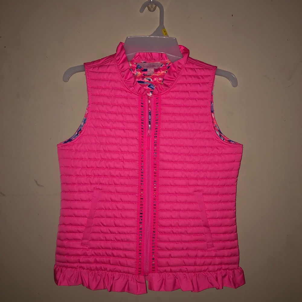 Lilly Pulitzer hot pink vest. Children’s 12-14